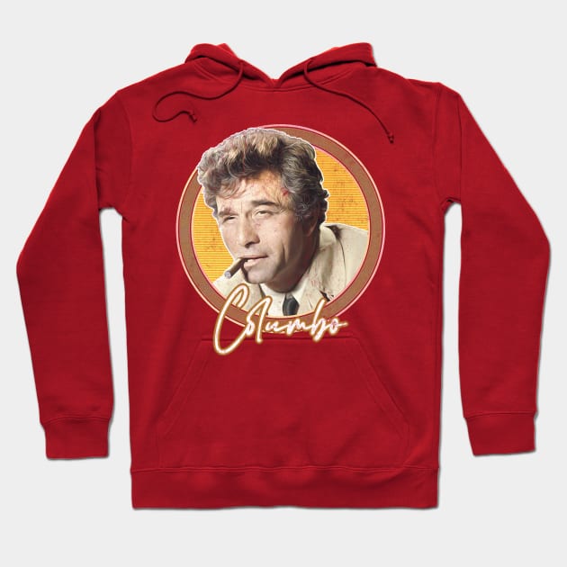 Columbo / Vintage Faded Style TV Fan Design Hoodie by DankFutura